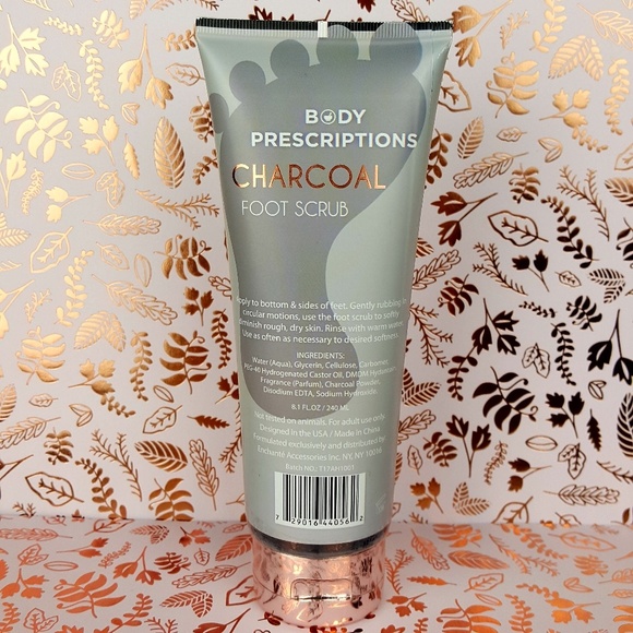 Body Prescriptions Makeup Body Prescriptions Charcoal Foot Scrub Poshmark